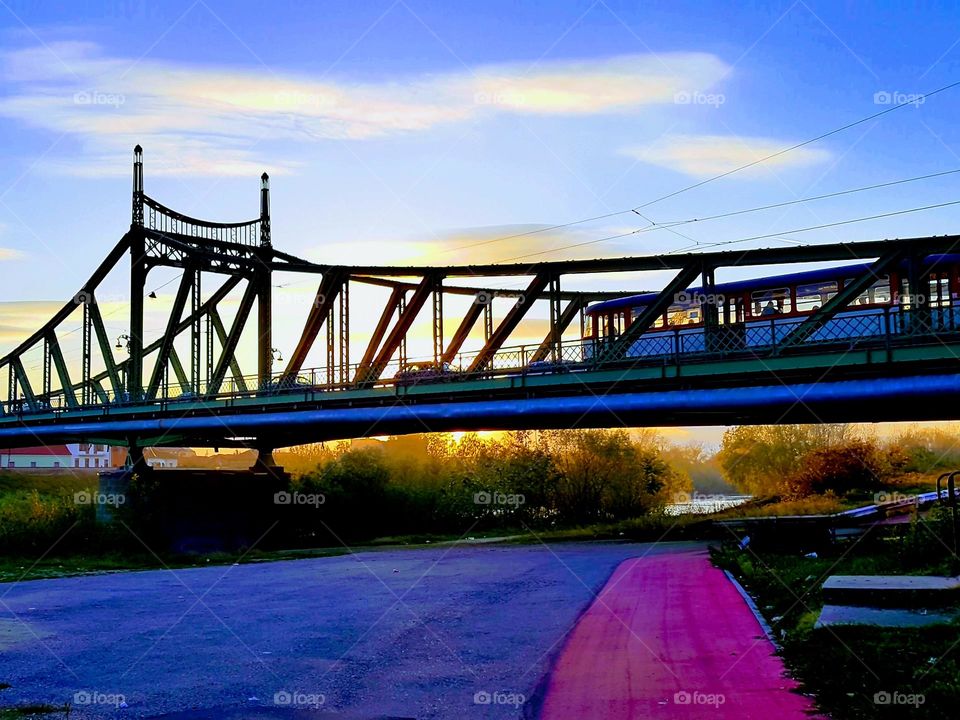 Traian bridge from Arad