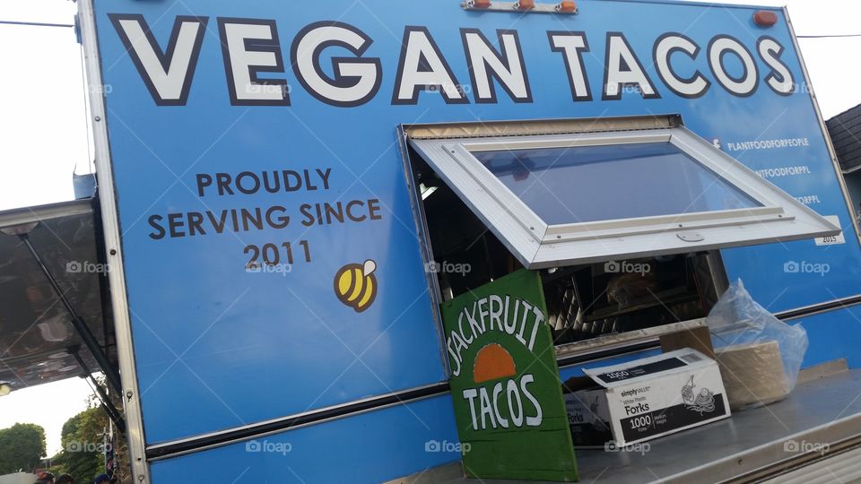 Vegan food truck