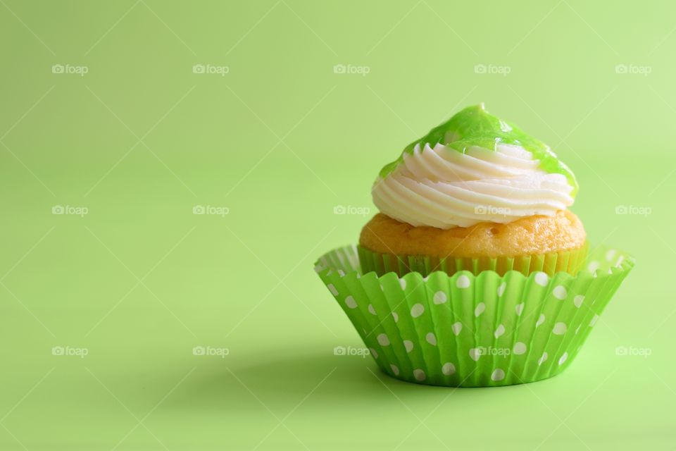 Green "Slime" cupcake