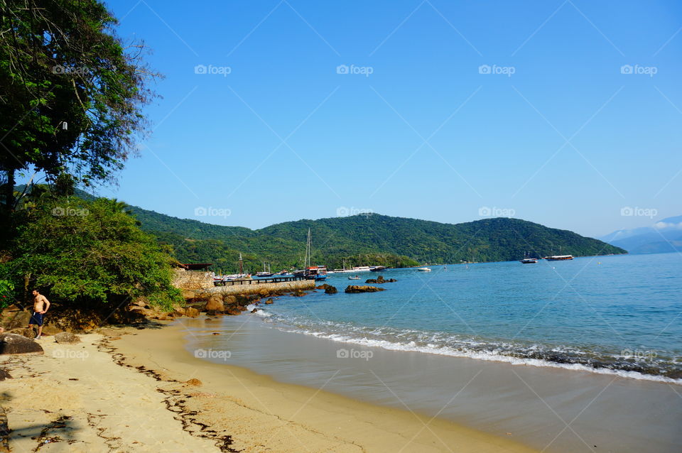 Beach shoreline