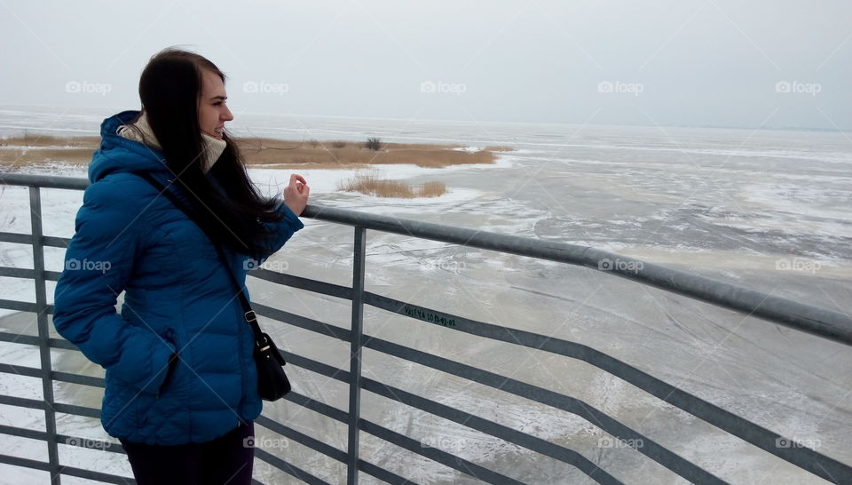 Women on the frozen tower