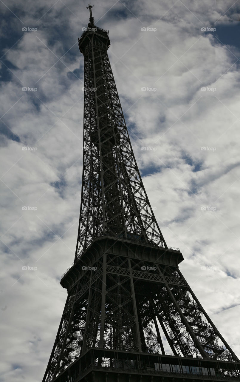 Eiffel tower. view on Eiffel tower from the ground