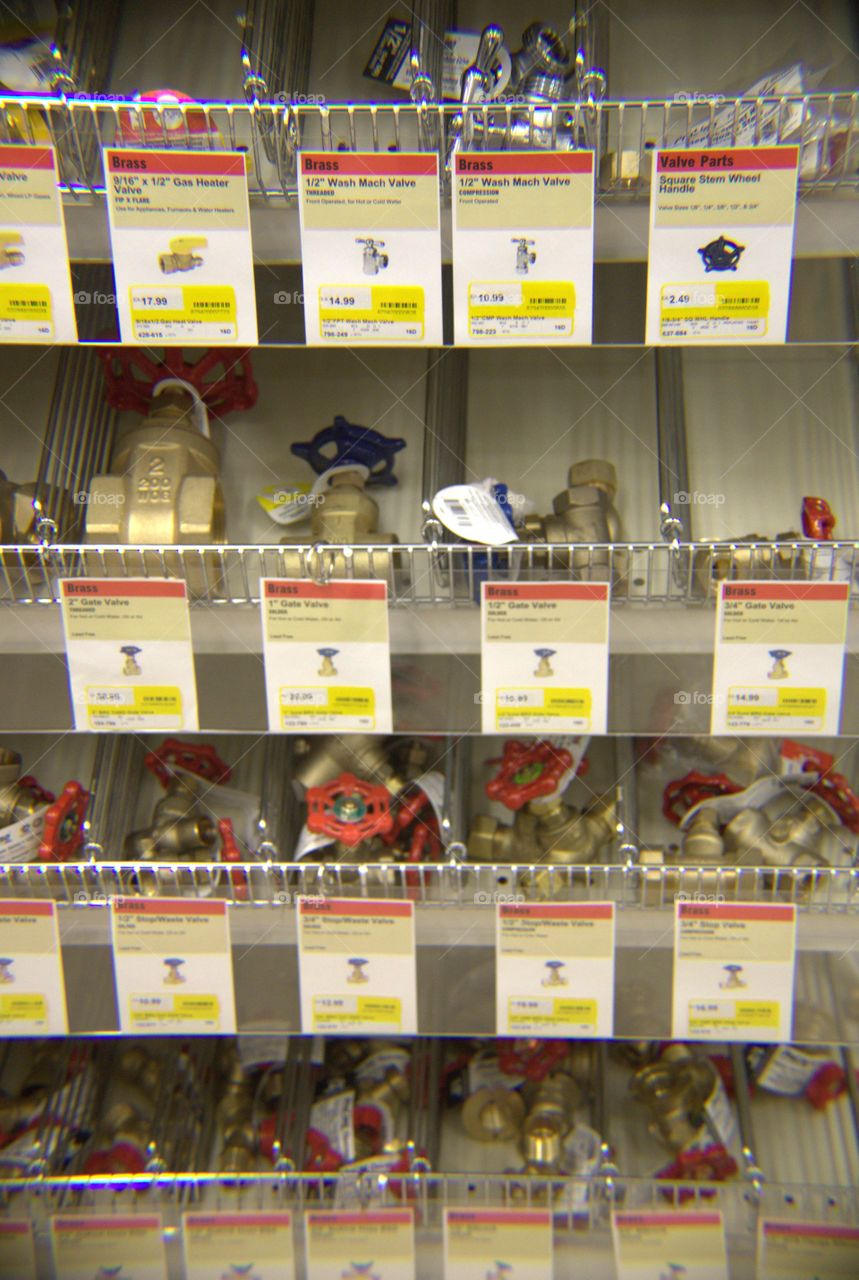 Bins of Brass Gate & Washing Machine  Valves