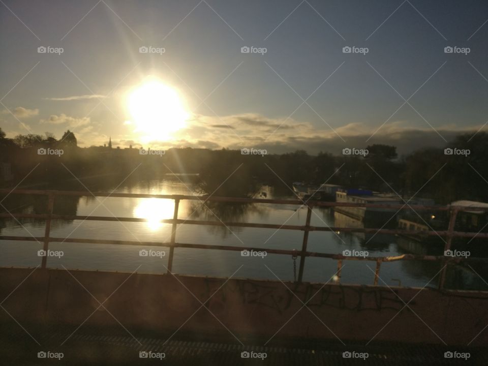 Sunrise over the Thames at Richmond