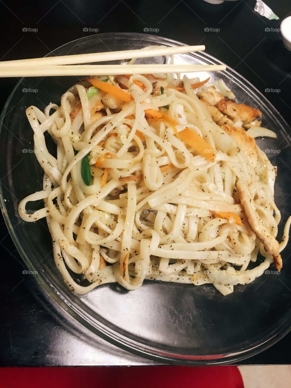Udon noodles 