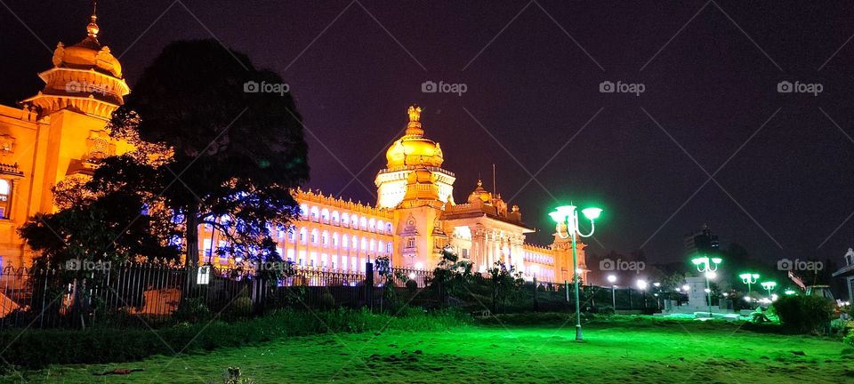 Mesmerizing view of Vidhana soudha, Bangalore 🇮🇳