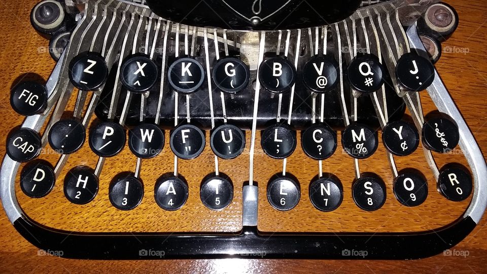 Blickensderfer Typewriter Keyboard