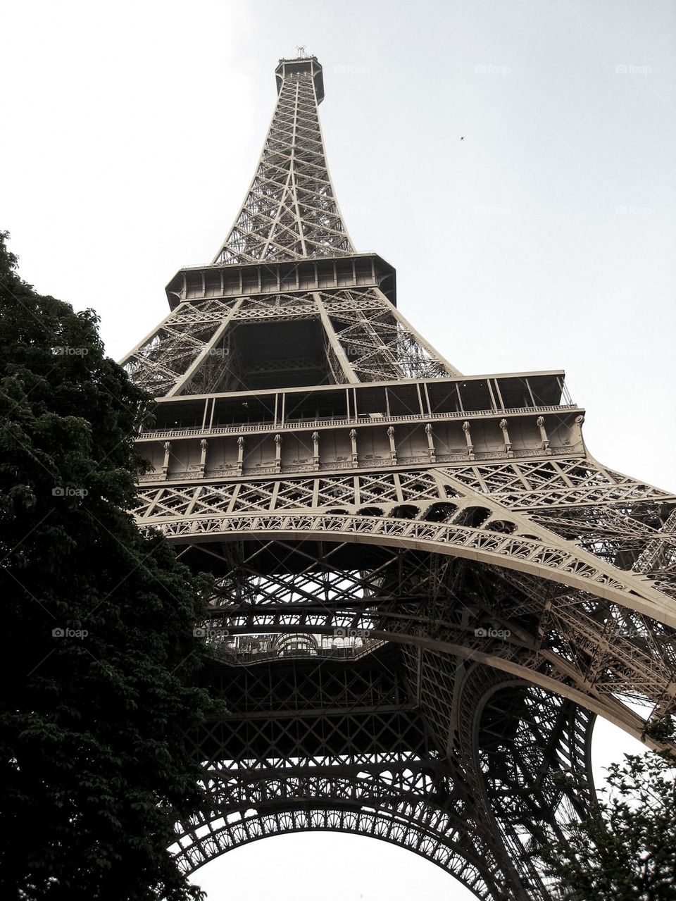 Low angle view of Eiffel Tower