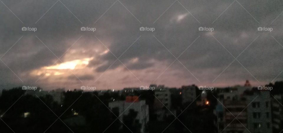 The blur purple sky got all my heart ❤️