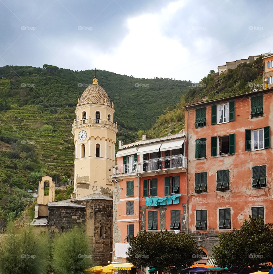Church in Vernazza in Italy