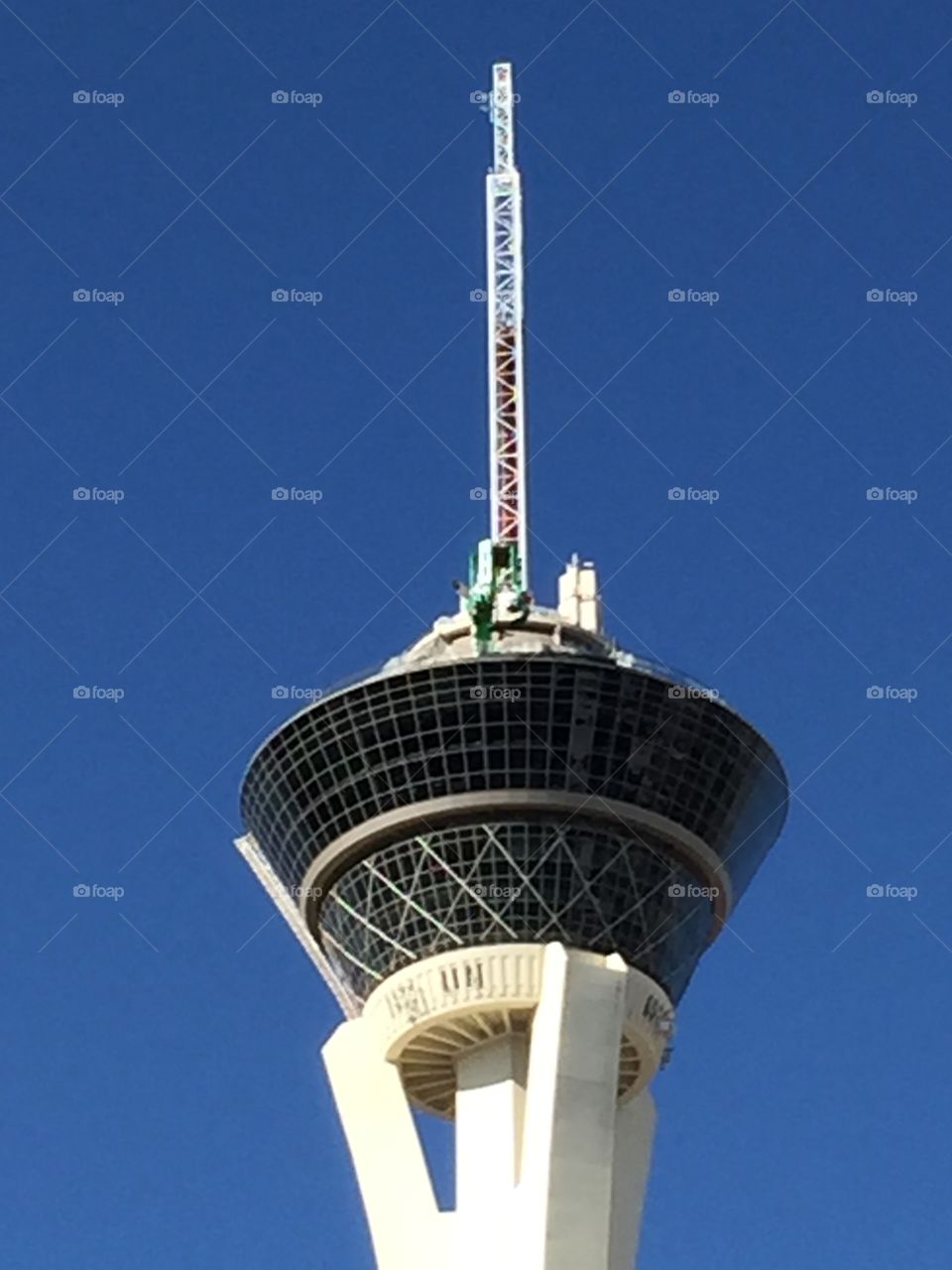 The top of the Stratosphere hotel,Las Vegas