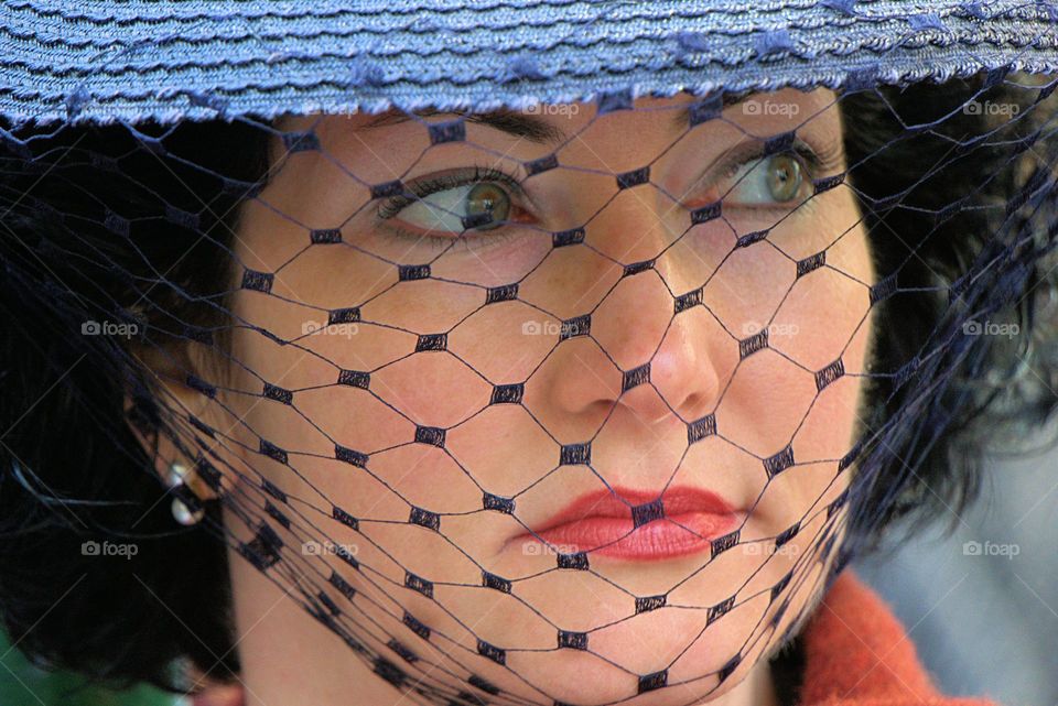 An outdoor closeup portrait of a woman in vail.