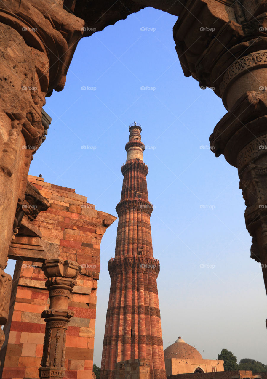 Qutub Minar in New Delhi, India