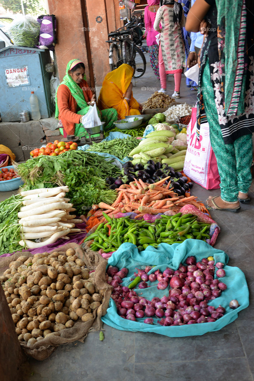 Indian Vegetable Market