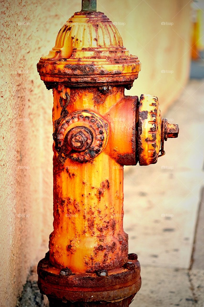 Rusty Fire Hydrant On The Streets Of Puerto Rico