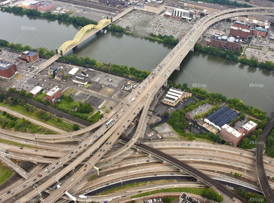 Highway interchange Pittsburgh PA