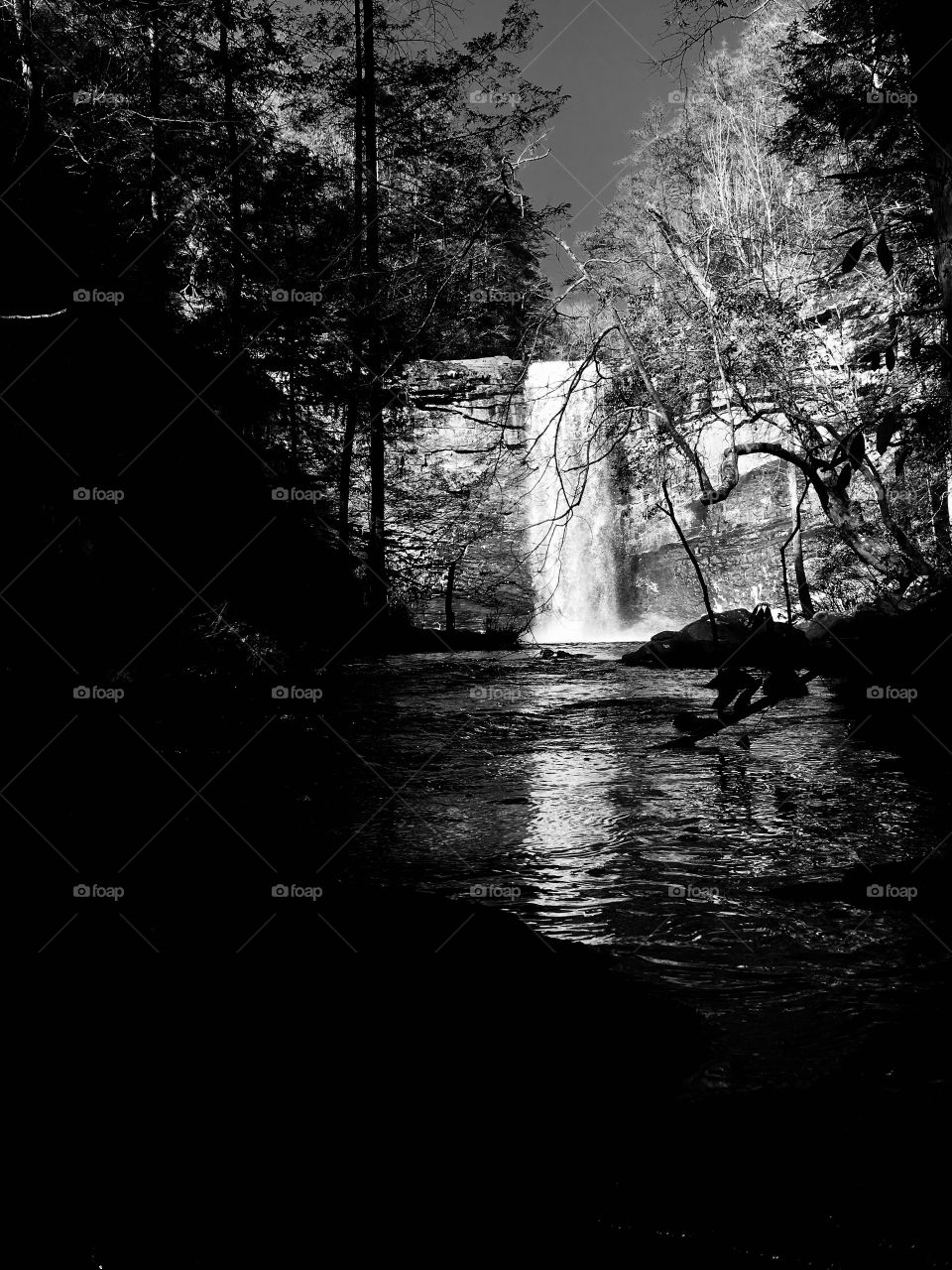 Hiking around Foster Falls in South Cumberland State  Park in Tennessee