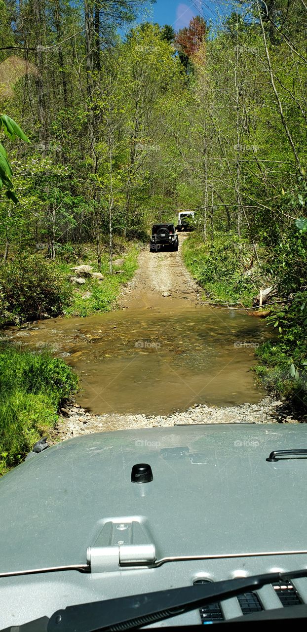 off road trip in Pisgah National Forest in Tennessee
