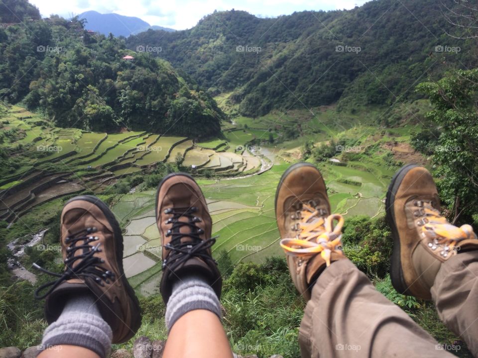 This is my friend and I in Banaue, Philippines. She is 25 years older than me but she conquered it like a beast! This is one of the most difficult hikes I've done. 