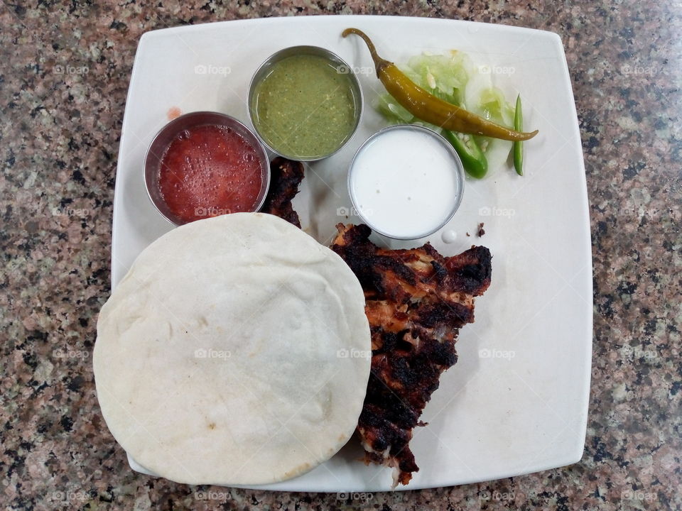 Al Faham chicken with kuboose