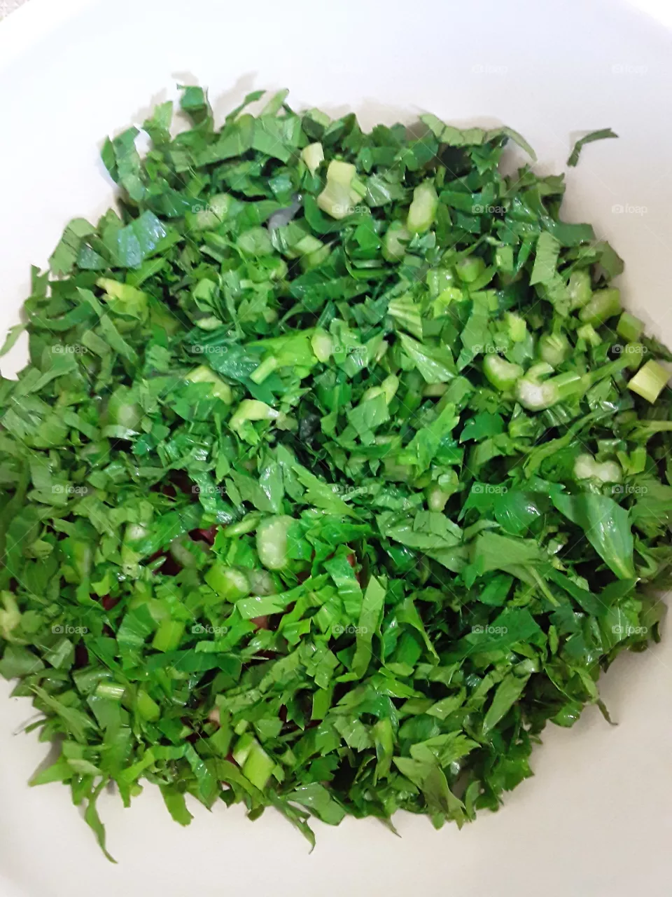 chopped celery