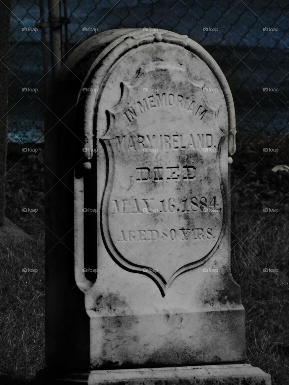 Old Grave. A headstone I came across in the middle of Binghamton, NY