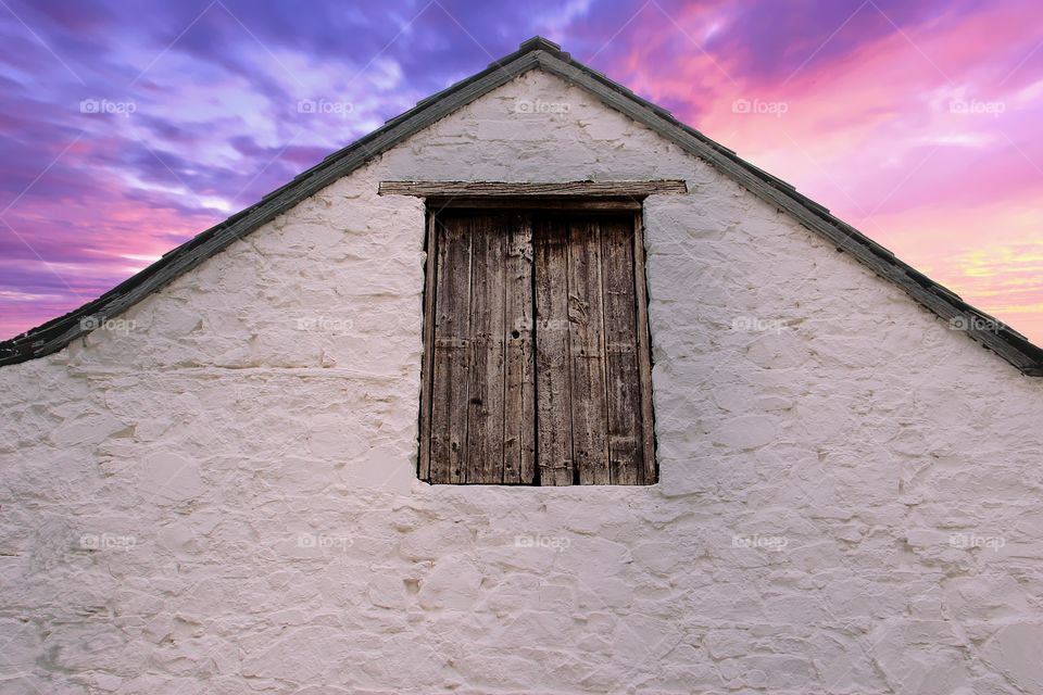 Sunset Over The Barn