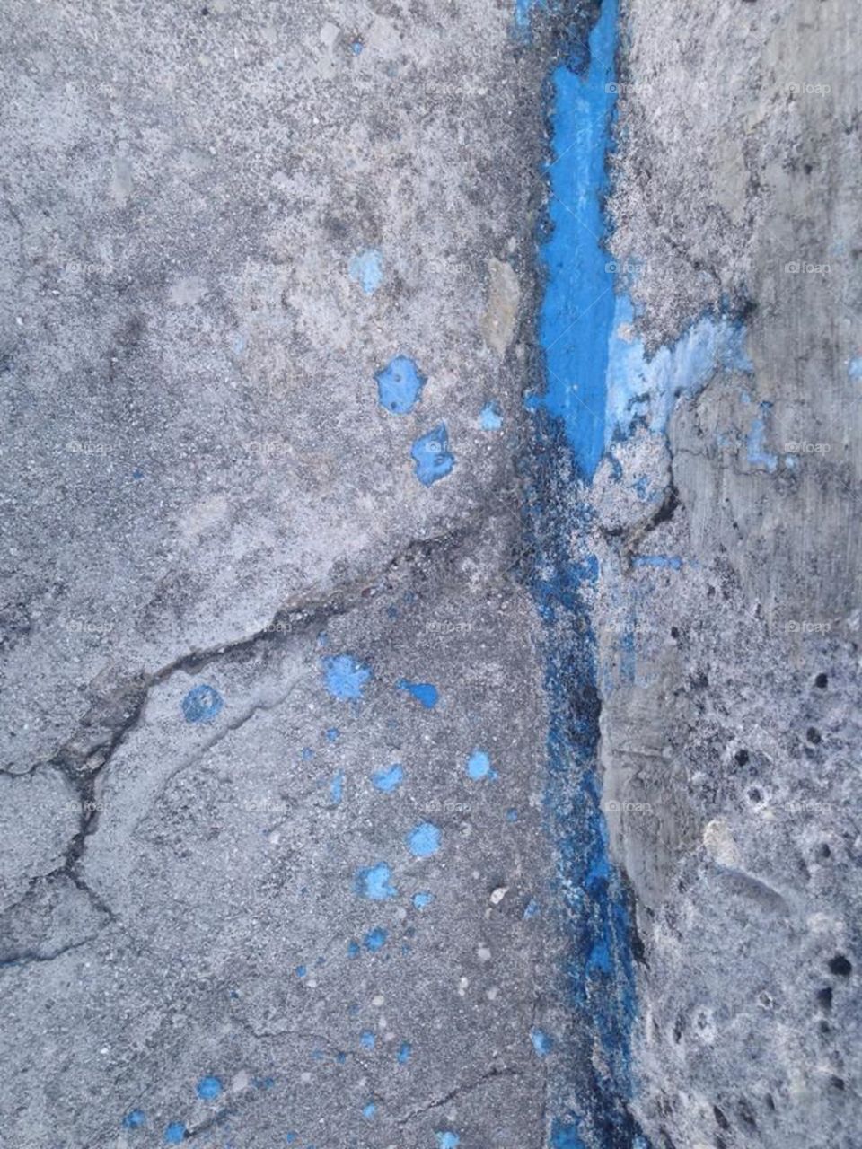 Abstract paint on concrete