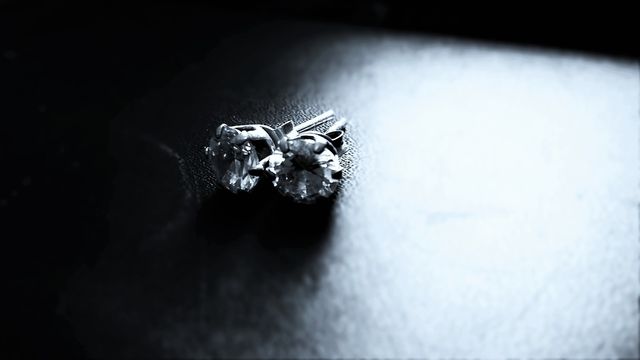 Silver Diamond-Look Earrings