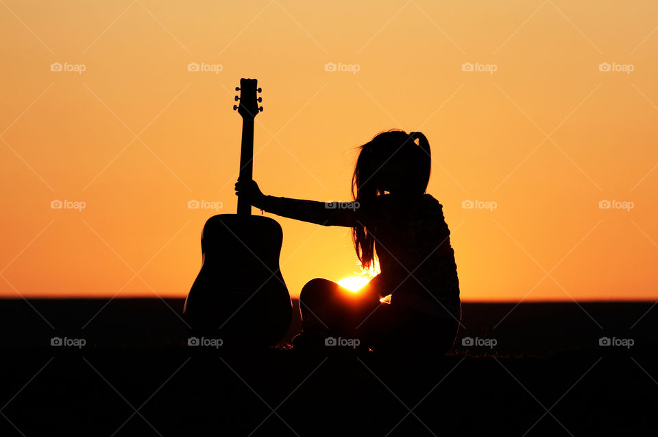 Music sunset