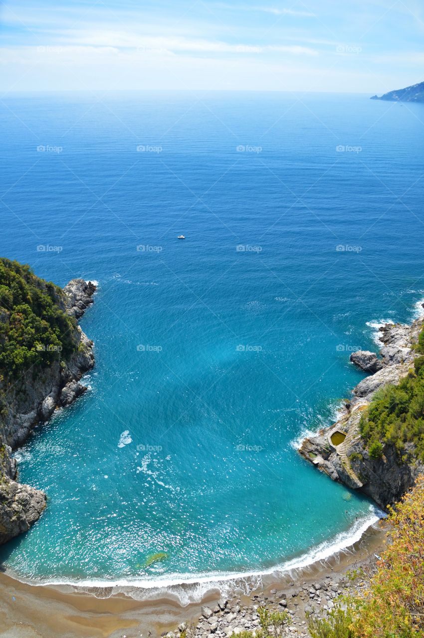 Amalfi coast, sea of Italy