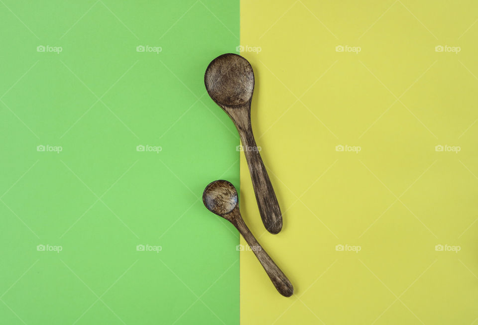 Two wooden Spoons