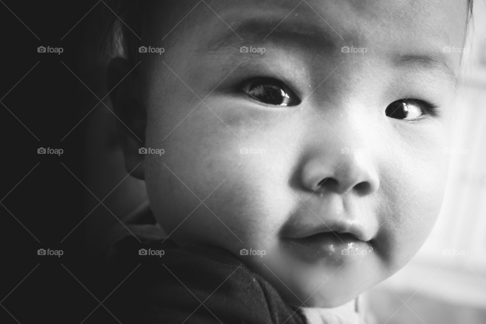 Portrait of asian baby