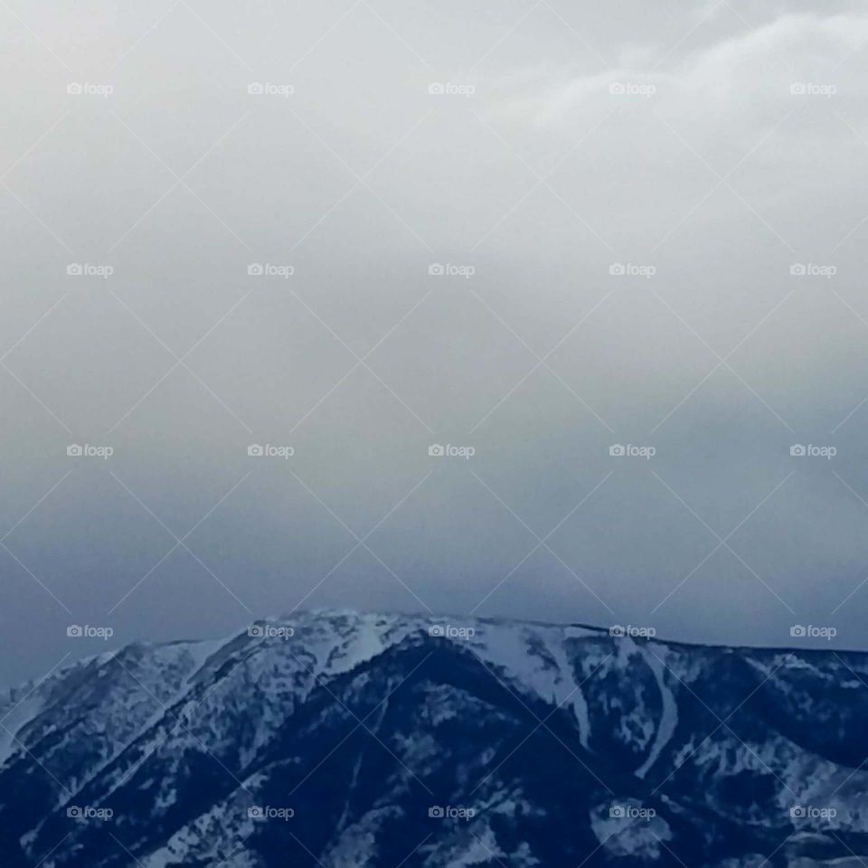 Cloudy Mountain Peak