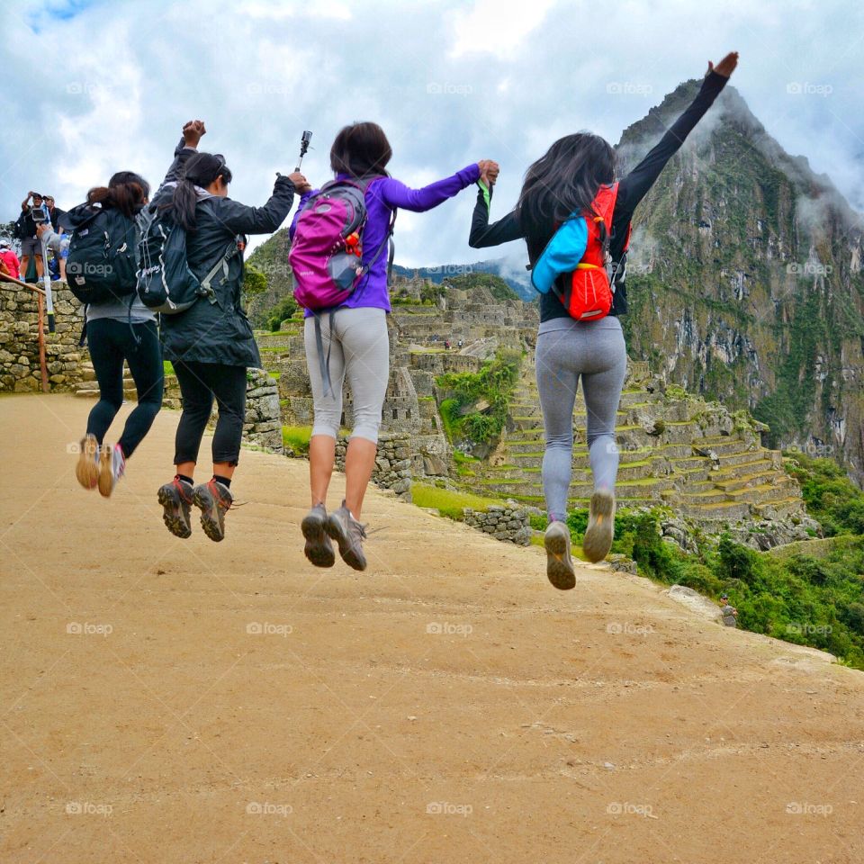 Friends at Machu Picchu 