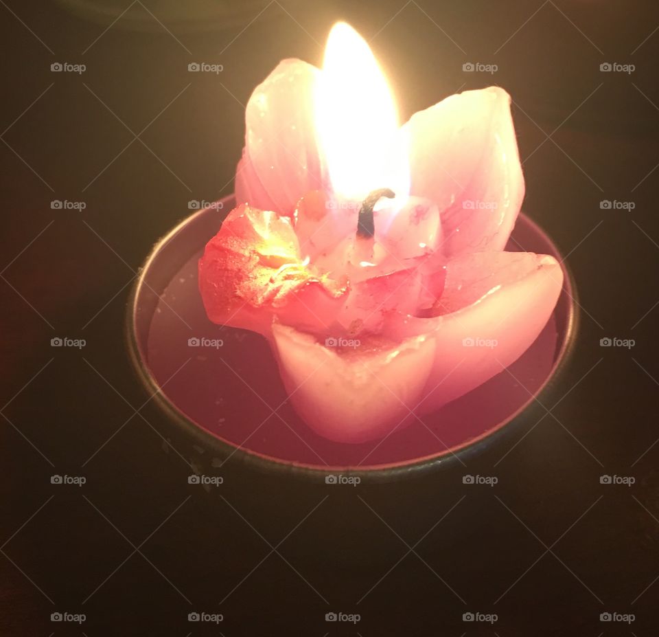 Flower candle 
