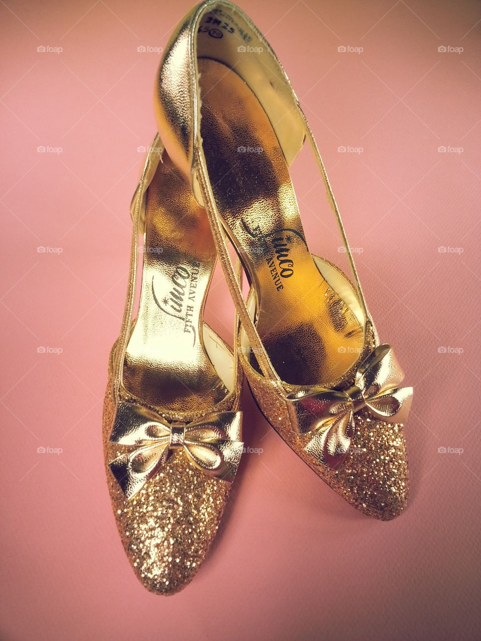 Vintage Gold Heels 1950s