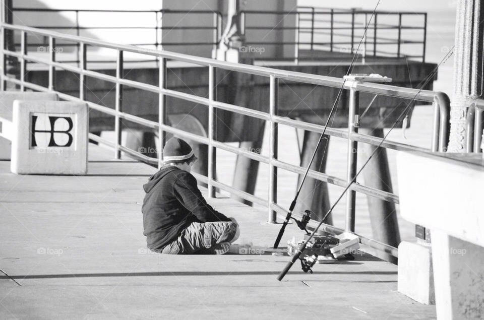 beach city boy fishing by ChrissiRose