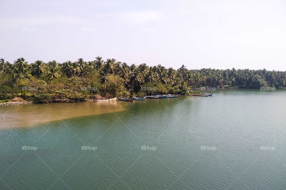 A beautiful view of Kerala River