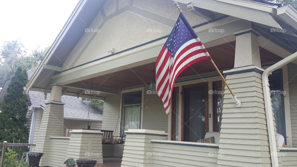 Front porch flag