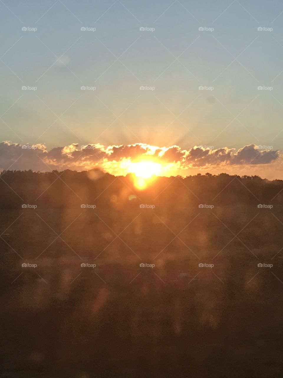 Country side sun rise 