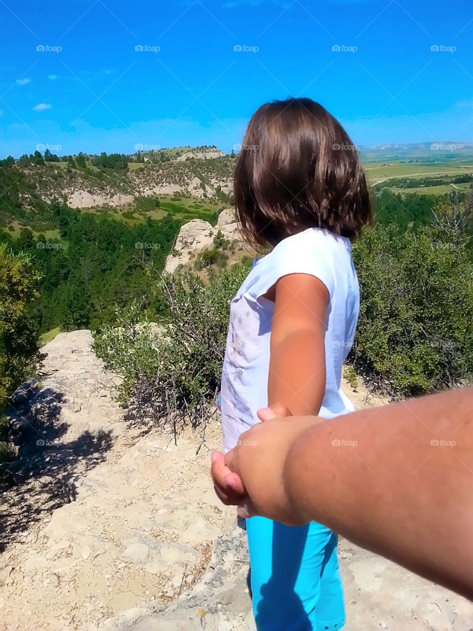 Just the two of us. My daughter and I love hiking together