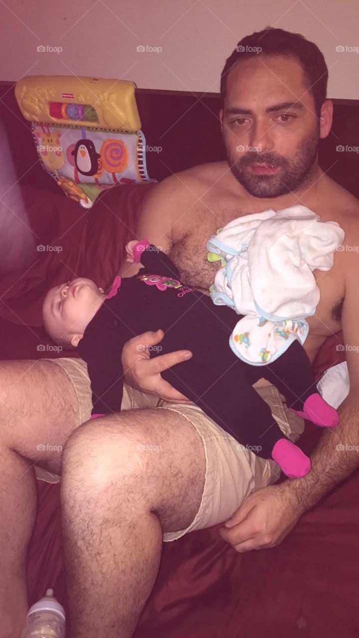 She just got done eating. 