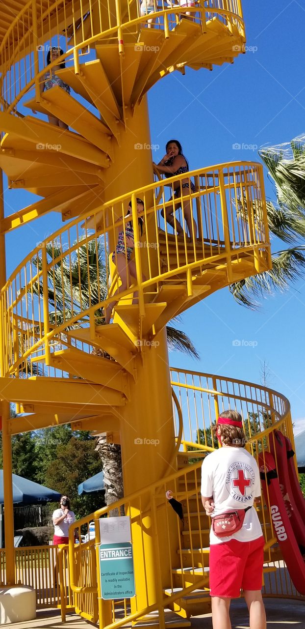 summer fun on the slides