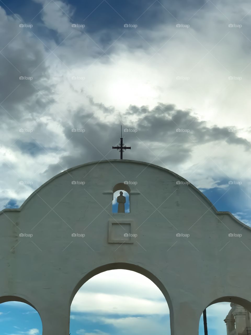 Buildings/Landmarks - Historic Mission San Xavier Del Bac South of Tucson, Arizona.