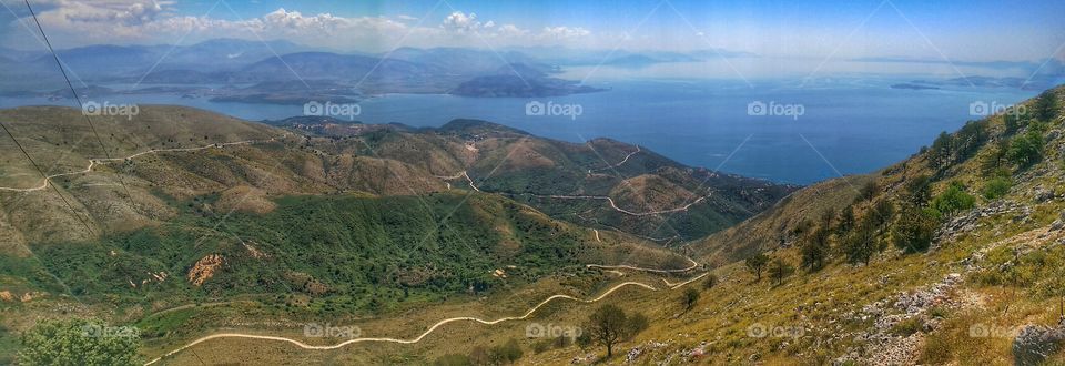 panoramic mountain top