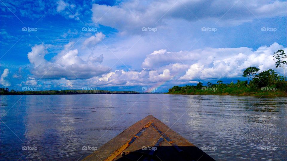 Swim towards the rainbow on the Amazon River