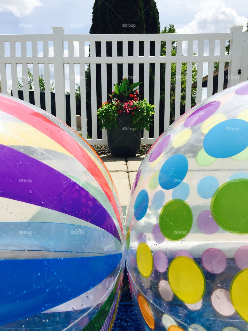 Close-up multicolor balloon