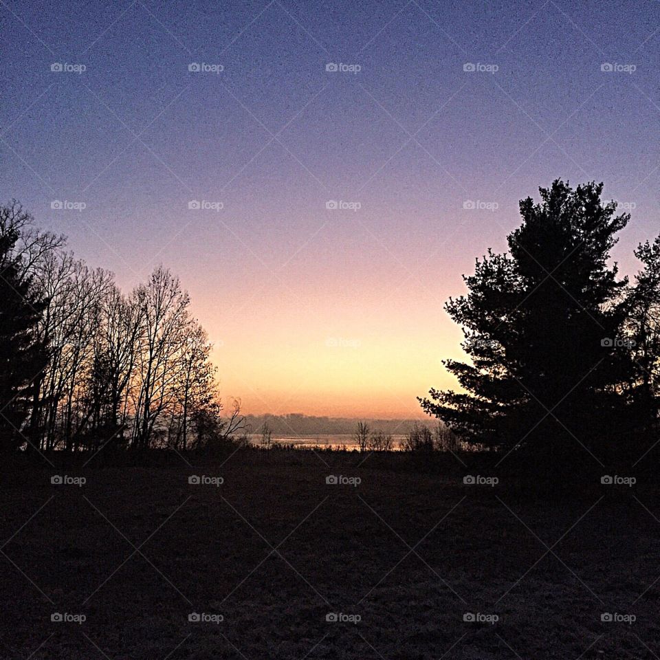 An early morning run.  