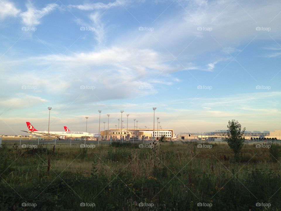 Planes on Toulouse airport